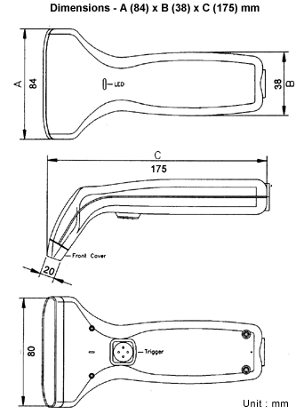 ST-80sx扫描器尺寸